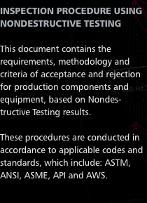 INSPECTION PROCEDURE USING NONDESTRUCTIVE TESTING