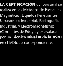 LA CERTIFICACIN del personal se