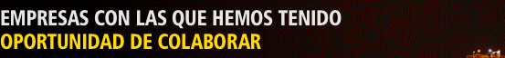 EMPRESAS CON LAS QUE HEMOS